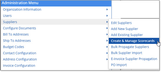 Select Create & Manage Scorecards